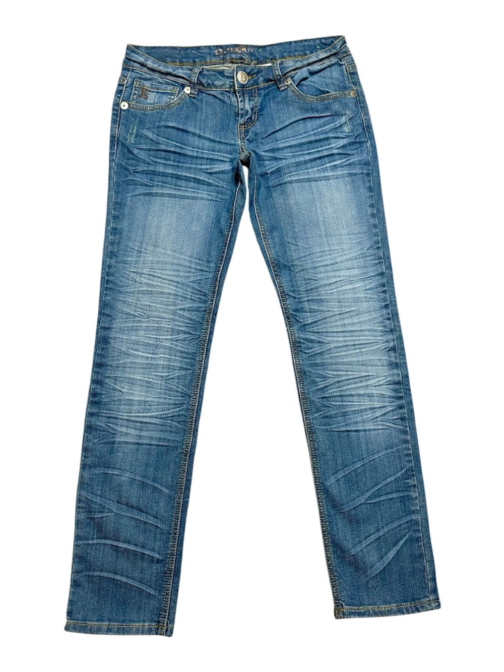 Ethanol slim straight low rise jeans size 11 Y2K